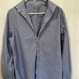 Button Up Long Sleeve Men L Slim Fit